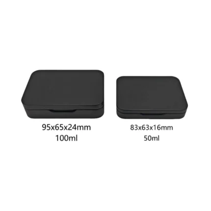 Black Rectangle Tin Box