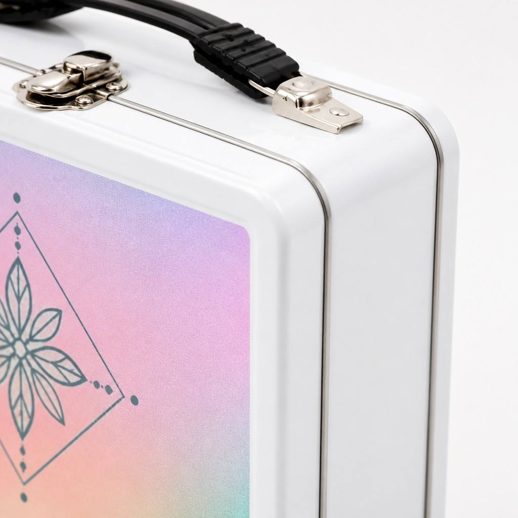 iridescent tin case