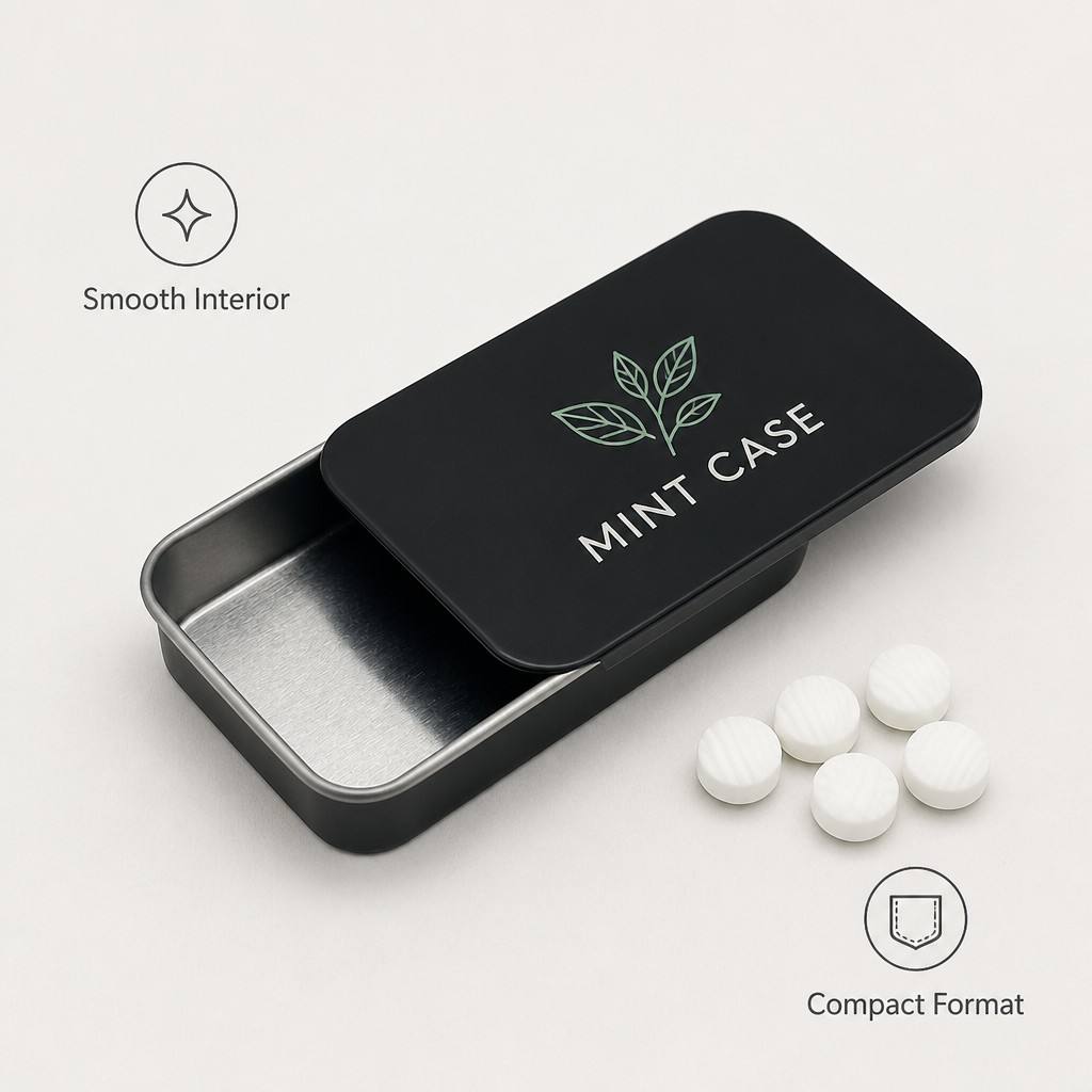 Feature Image Custom Sliding Tin Box with Logo Printing – Branded Tinplate Packaging