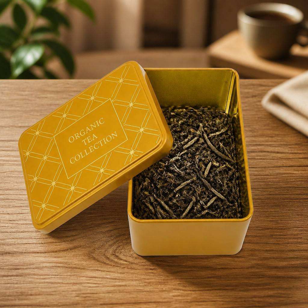 H01f25e3b35724755803c9c55cc9cb4faa Custom tea tin filled with loose leaf tea