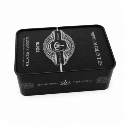 Custom 81x60x16mm Purple Metallic Tin Box with Child Resistant Button and Silver Interior for Premium Chocolate Packaging Case