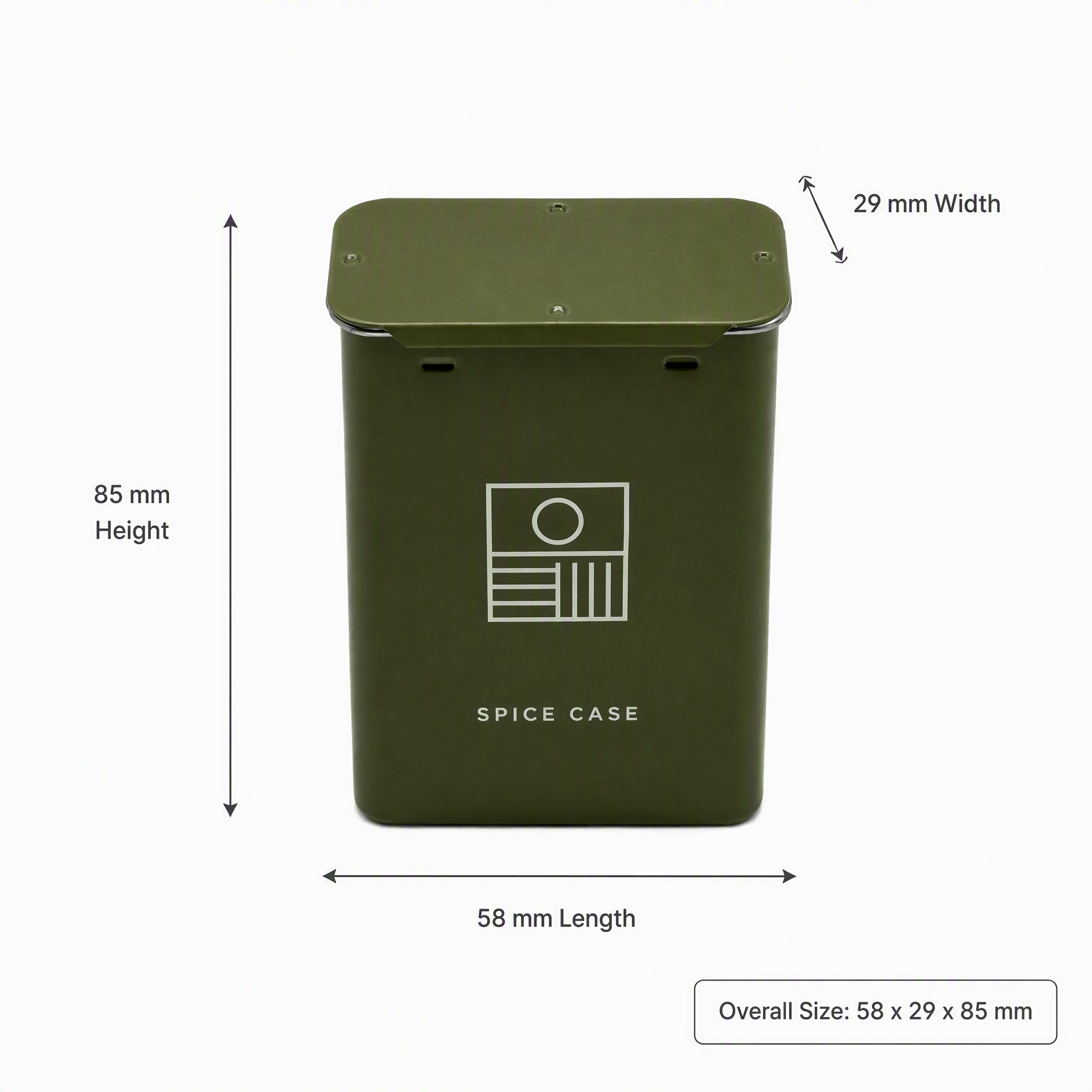 H963cea0fe5bb47cfa15c31e875594216k Metal spice container for custom seasoning packaging with compact rectangular design