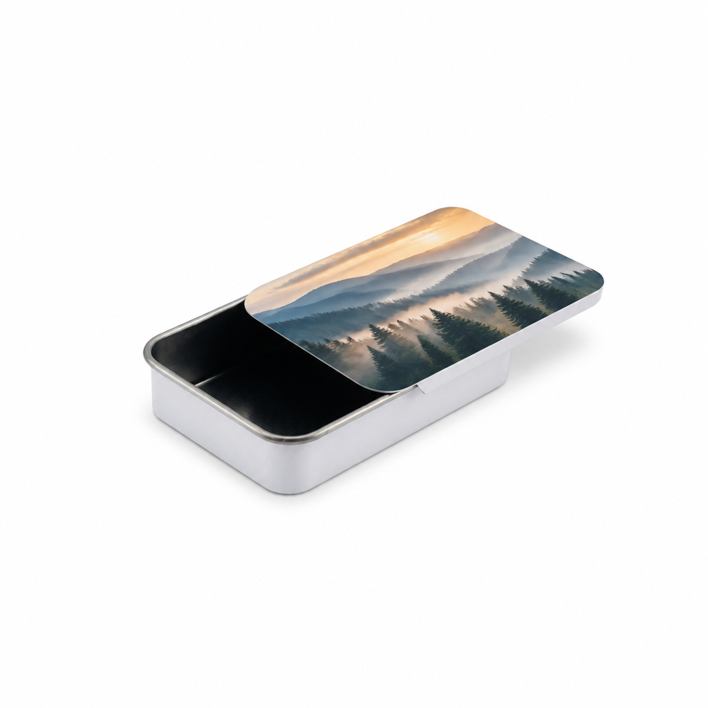 Custom Printed Sliding Tin Box for Solid Balm Candy Gift Crafts Storage Wholesale Personalized Mini Metal Container Lid Case