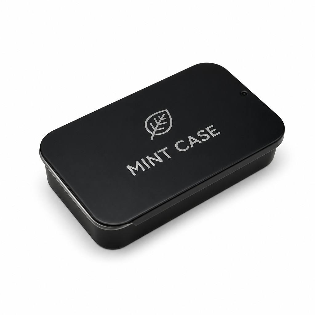 Hero Image Custom Sliding Tin Box 82x50x17mm Metal Mint Candy Case for Peppermint Candy and Lip Balm