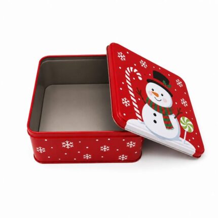 Festive promotional metal boxes
