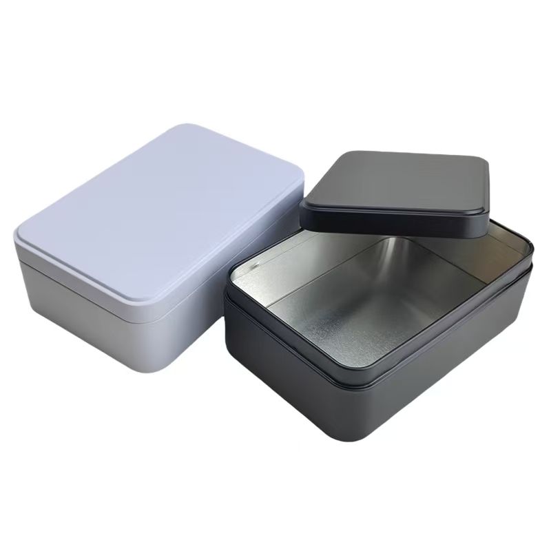 A3c2a251ea9a94408aa8a2435a0e657bfY Wholesale Rectangular Tin Boxes in Matte Black and White