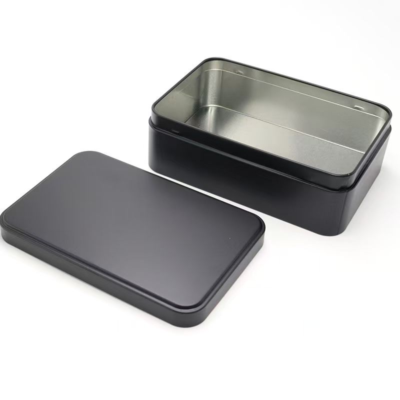 A9a3d6eb7001d48f393a52719699d9627d Custom Matte Black Gift Tins with Lids Bulk