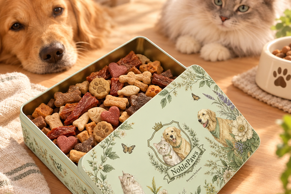 Pet treat tin box