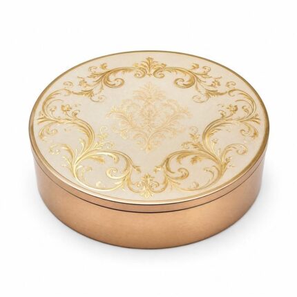 Vintage Gold Filigree Metal Tins for Premium Gifts