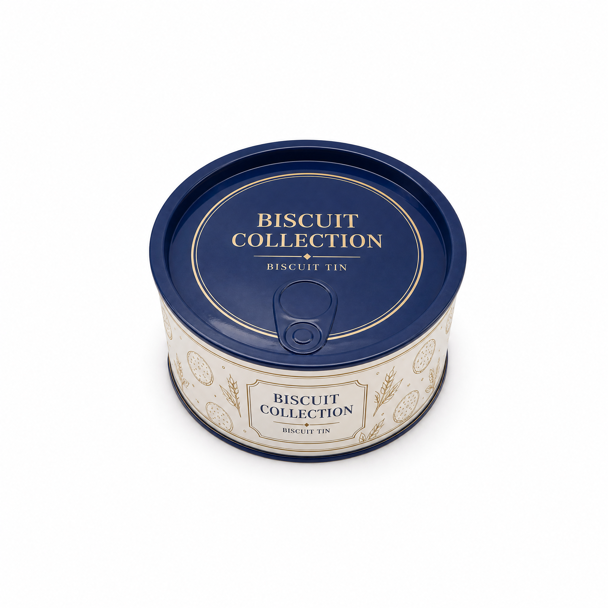 Wholesale Round Biscuit Tin with Easy Open Lid