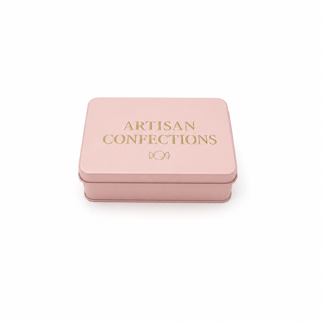 Custom Pink Candy Tin Packaging Wholesale