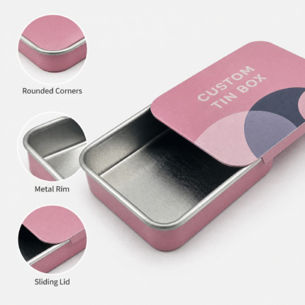 Sliding Lid Tin Box Wholesale Structural Features