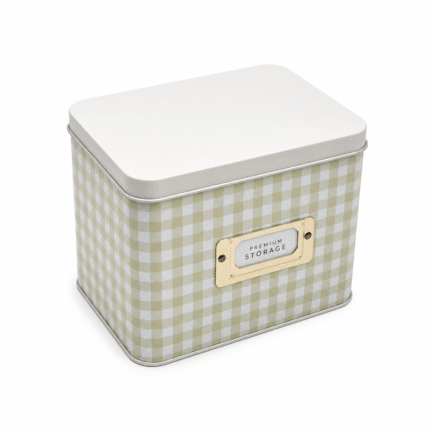 Wholesale Gingham Storage Tin