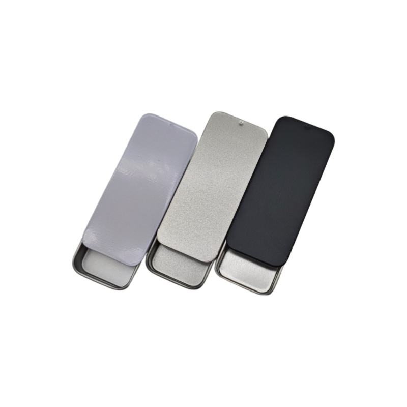 H685a5c3de8eb4e21ac7b116b9ba2ad56l Wholesale Mini Sliding Tin Box in Multiple Colors