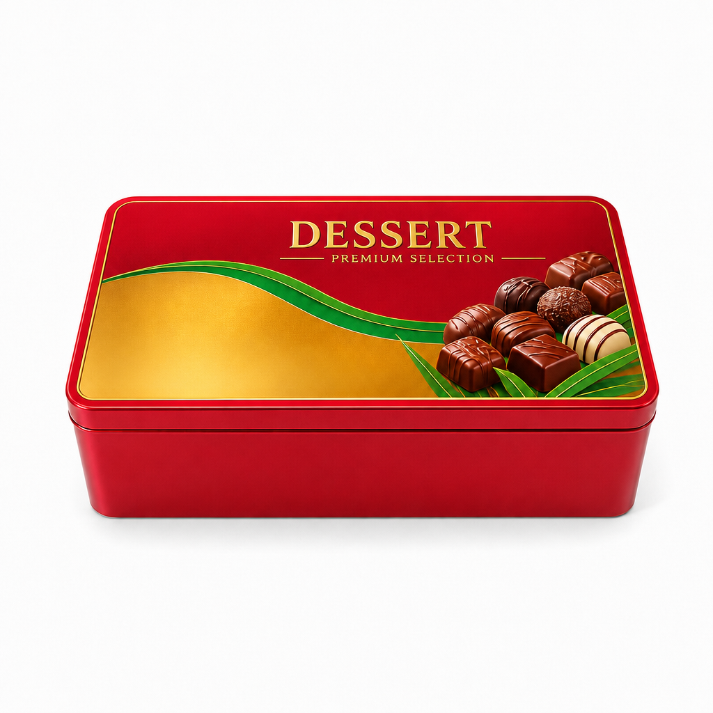 Wholesale Chocolate Tin Box with Luxury Print