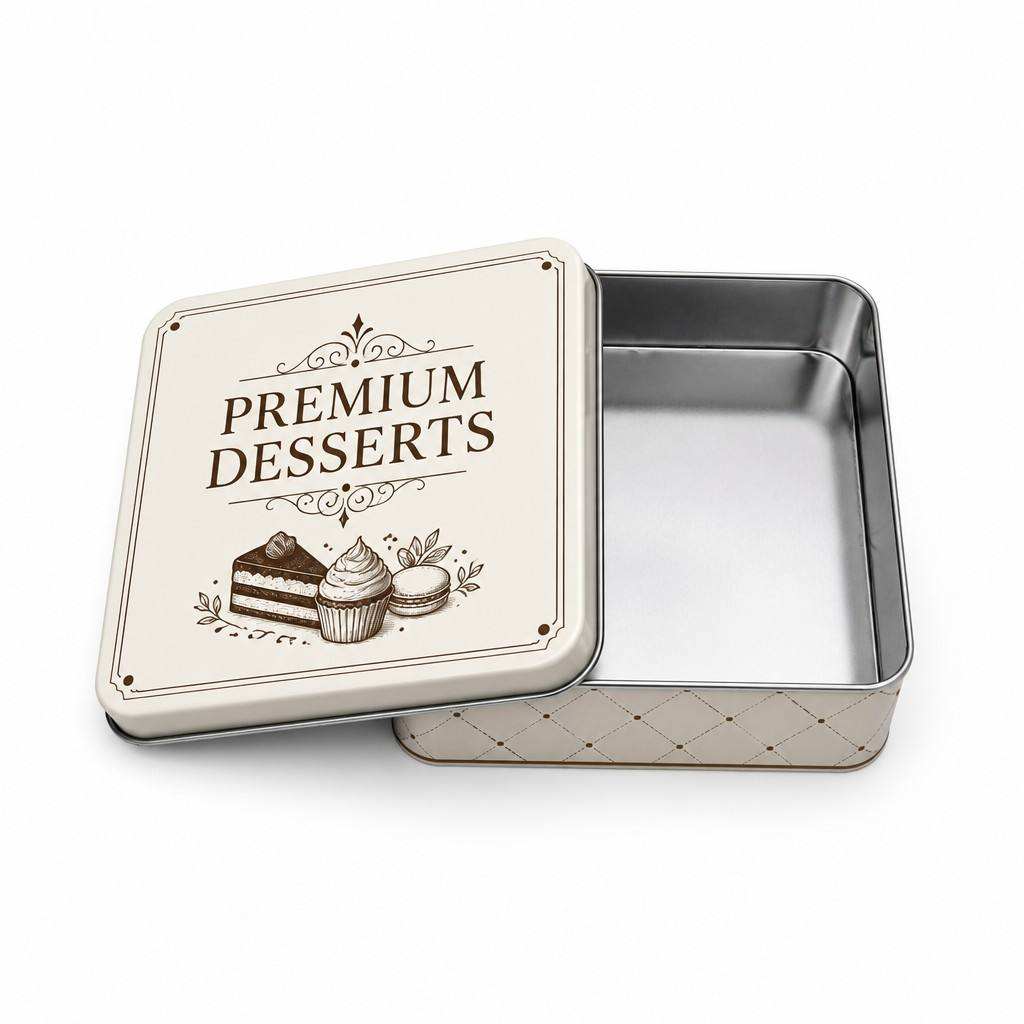 H780141d3a4224ff9a7f8b6e629d5e73cp Square Metal Cookie Tins with Airtight Lid