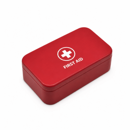Red Cross Metal Storage Box