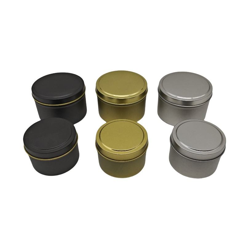 Hebfeb52be81e411b8cb7e4bfa7d91ee36 Airtight Metal Jars with Lids for superior fragrance preservation.