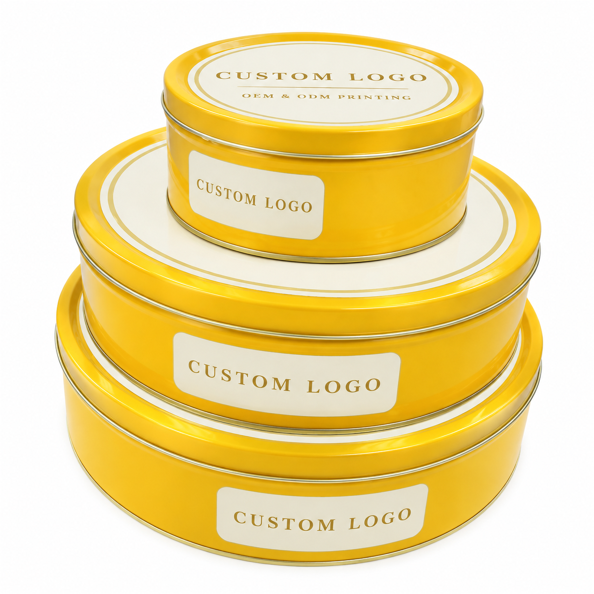 01 三层叠塔 Three nesting gift tins stacked