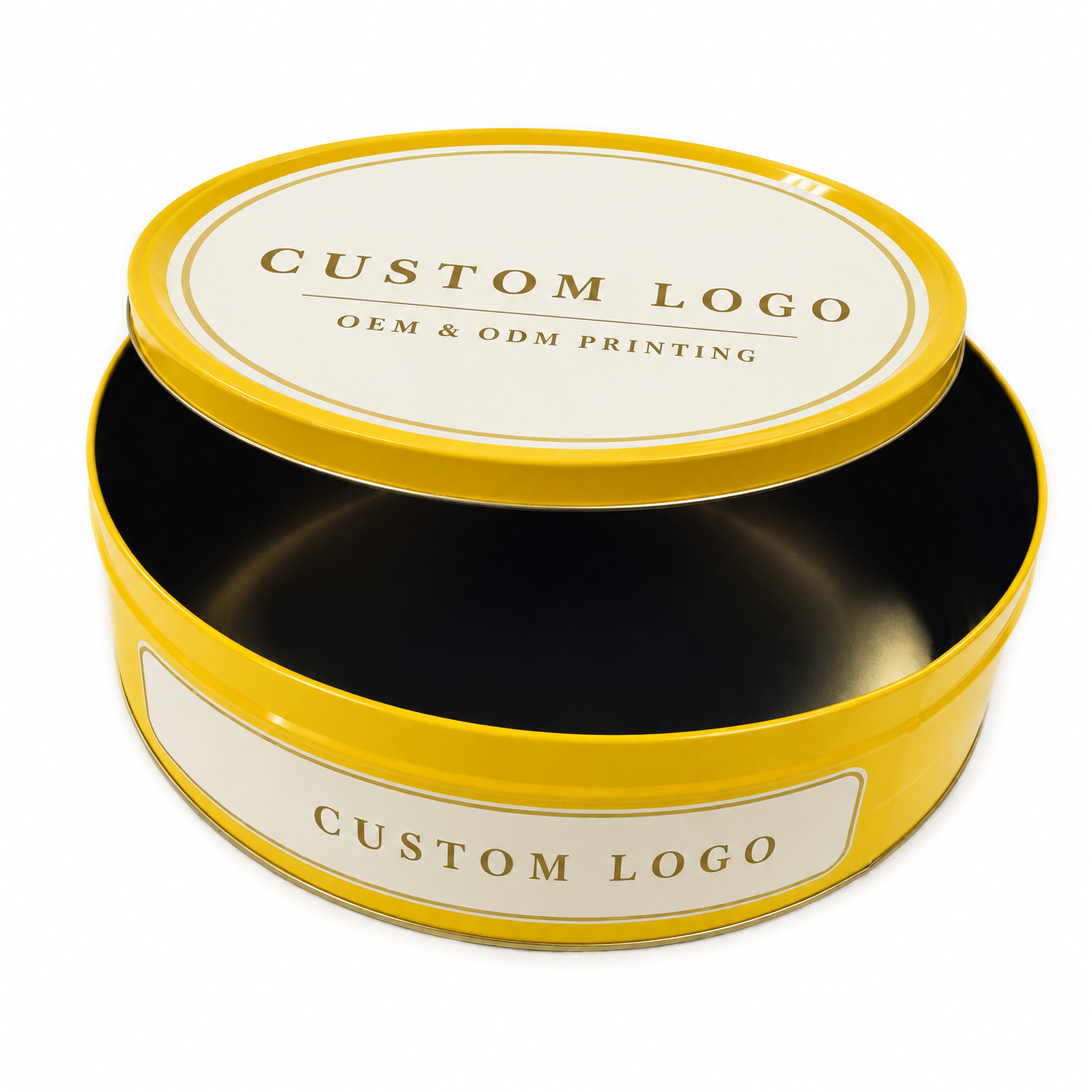 04 单罐斜搭盖 Round gift tin with lifted lid