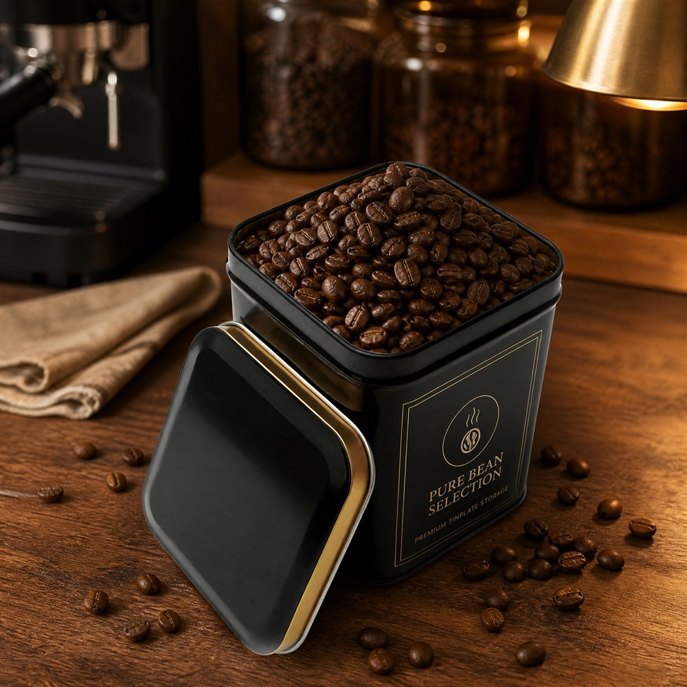 07-scene-beans Coffee bean tin canister filled