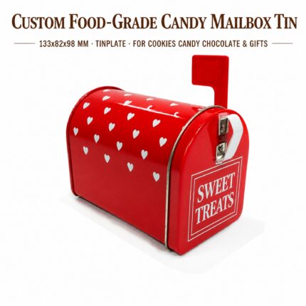 Custom mailbox candy tin