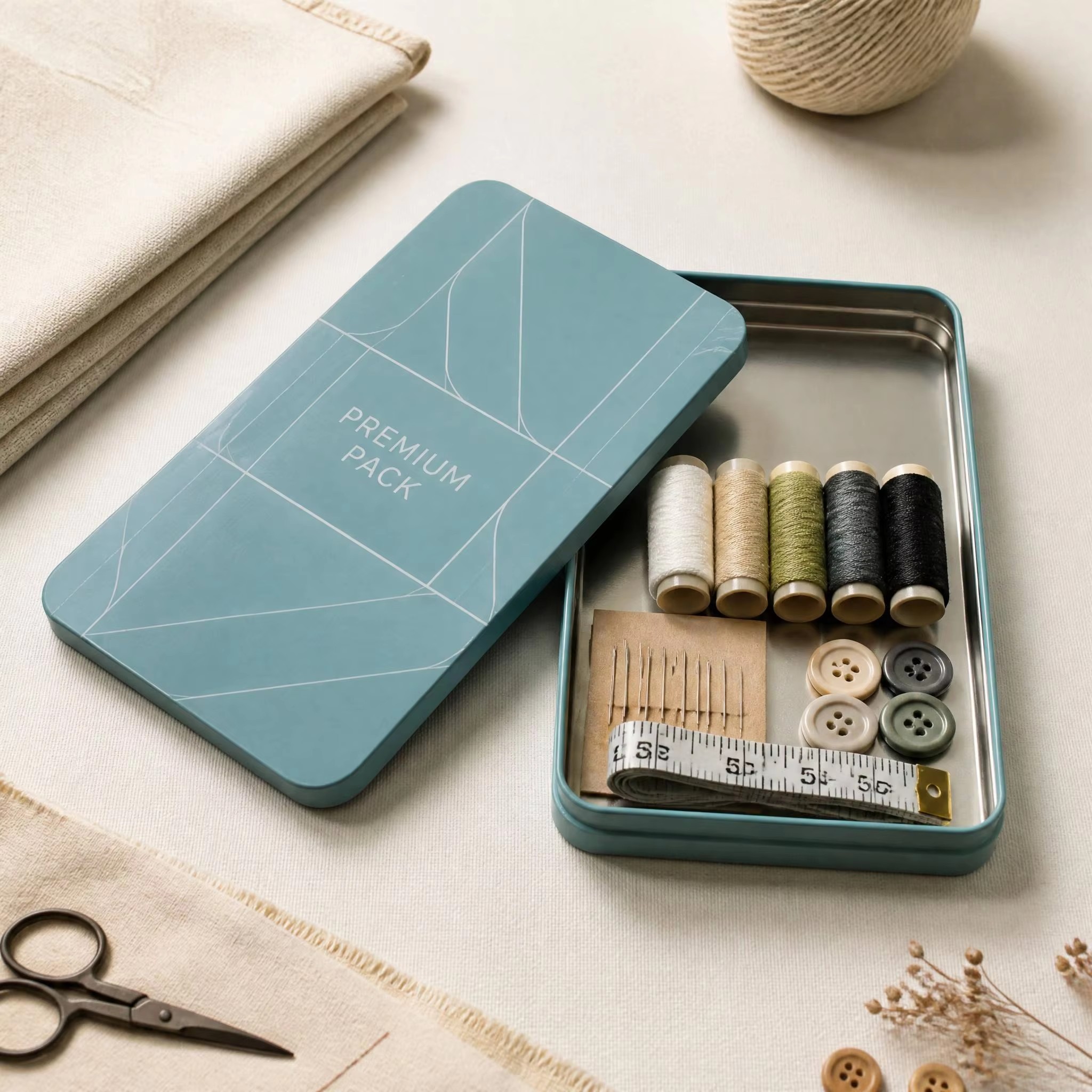 H900a780aab864b1fa01362c85dace2280 Sewing kit storage tin display