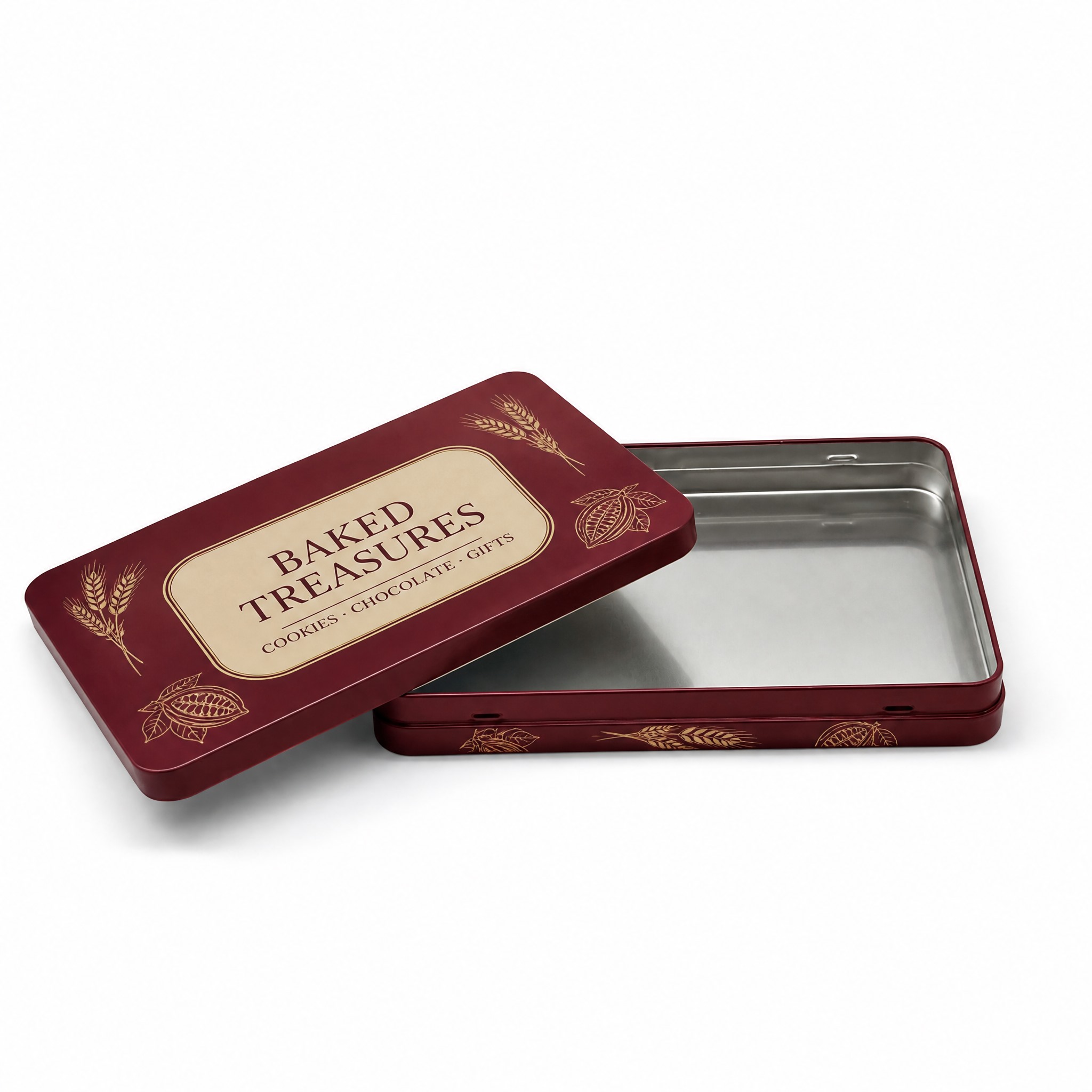 bakery-tin-195x130x25-02-white-open Rectangular biscuit tin open