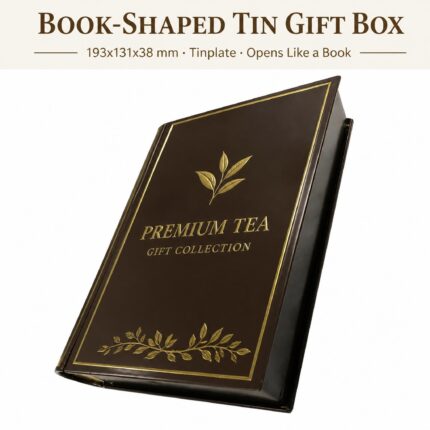 Wholesale book shaped tea tin