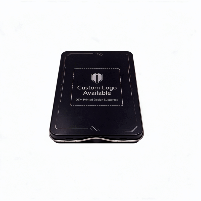 Closed custom cigar tin box
