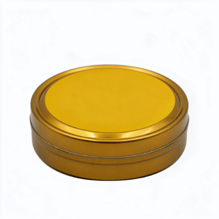 Custom cookie tin front view