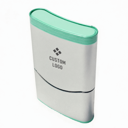 Custom logo curved tin closed