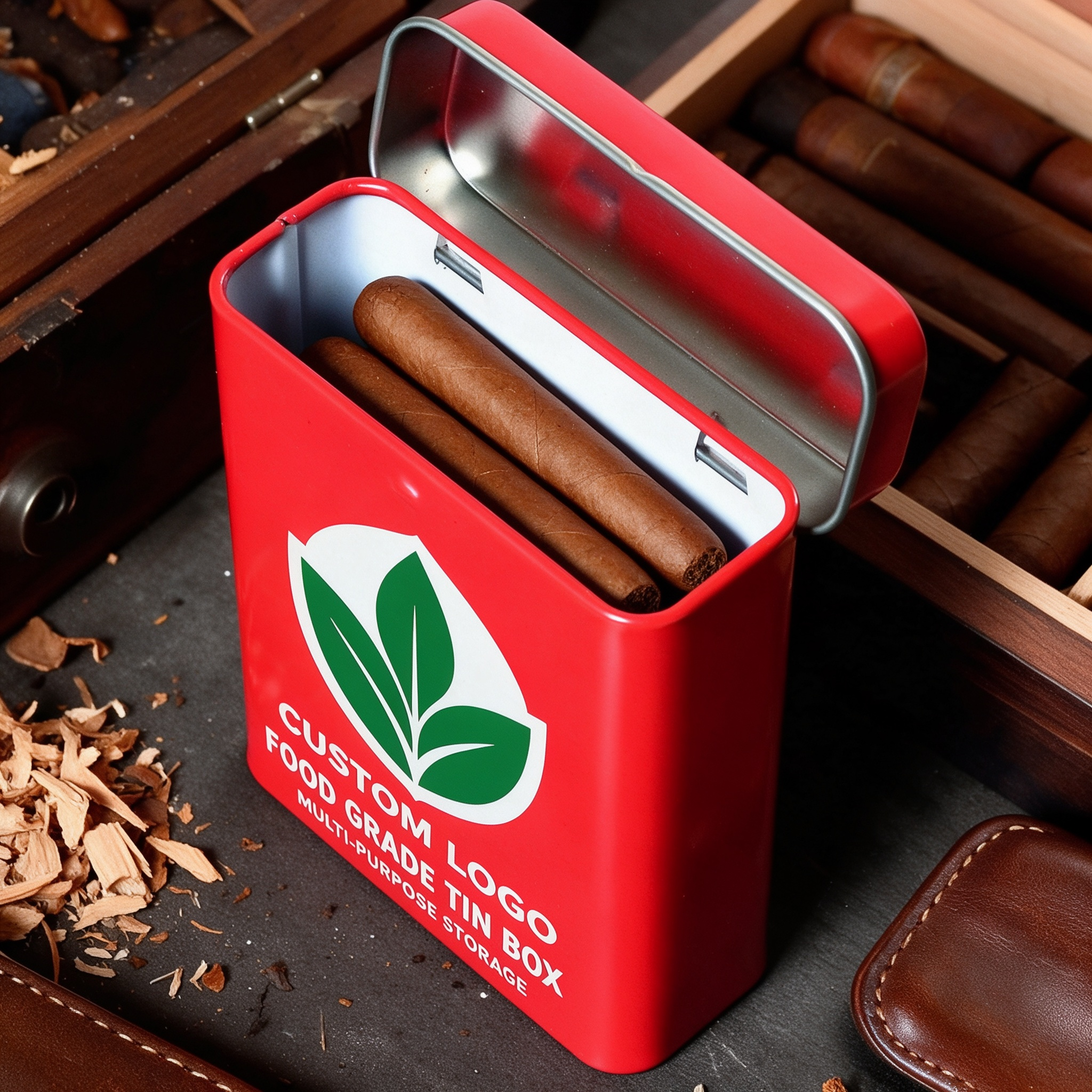 微信图片_20261020111440_1077_1 Open cigar tin holding two cigars