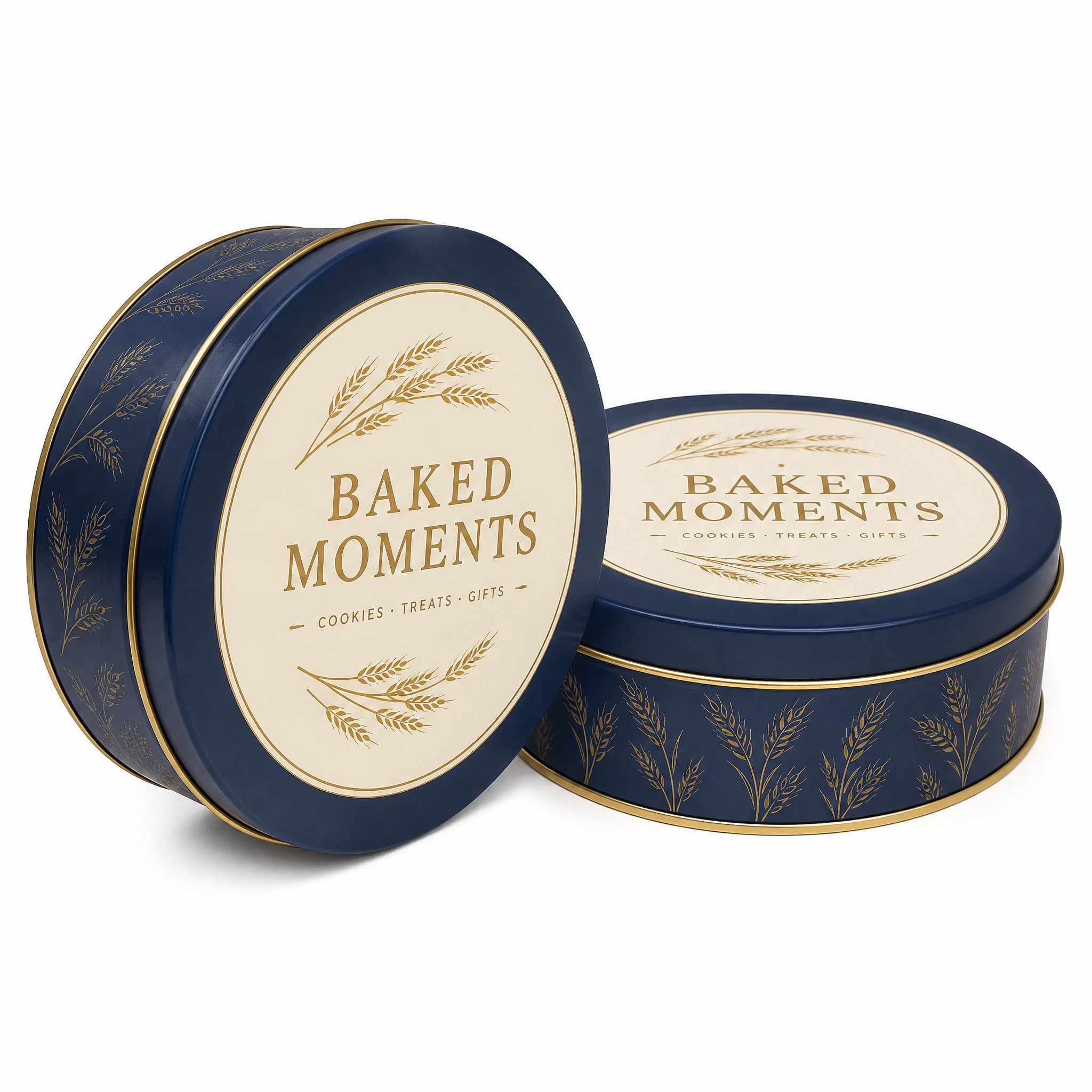 白底组合图 Decorative biscuit tins set